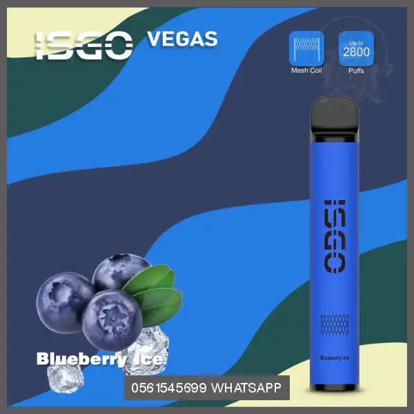 Blueberry Ice ISGO Vegas 2800 Puffs 20MG OV Store Arab Emirates  I S G O