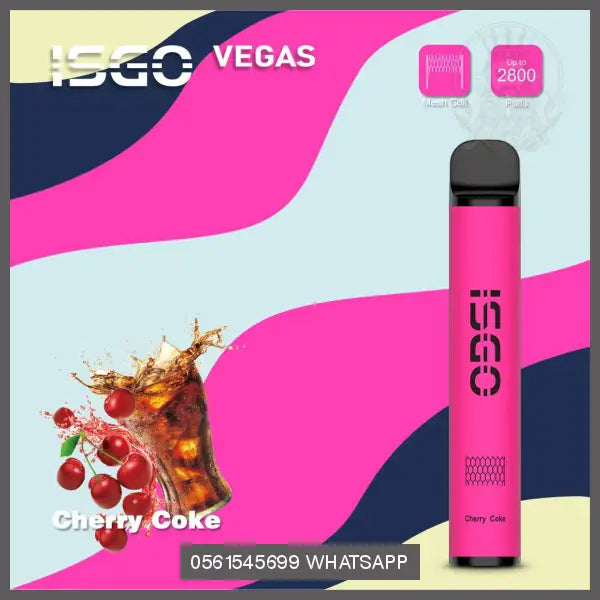 Cherry Coke ISGO Vegas 2800 Puffs 20MG OV Store Arab Emirates  I S G O