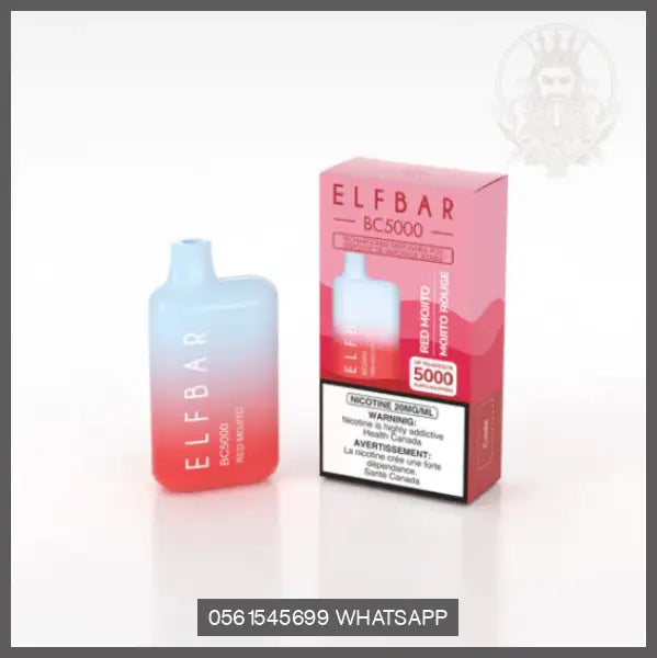 ELF BAR BC5000 RECHARGEABLE DISPOSABLE RED MOJITO OV Store Arab Emirates  ELF BAR