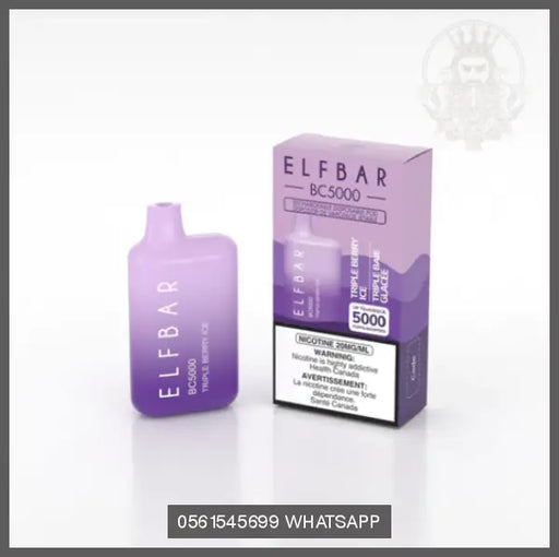ELF BAR BC5000 RECHARGEABLE DISPOSABLE TRIPLE BERRY ICE OV Store Arab Emirates  ELF BAR