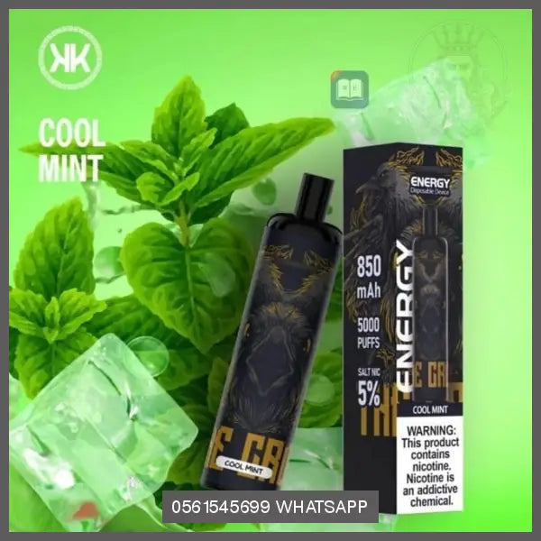 Energy 5000 Puff Rechargeable Mesh Coil Disposable Vape 50MG OV Store Arab Emirates  energy