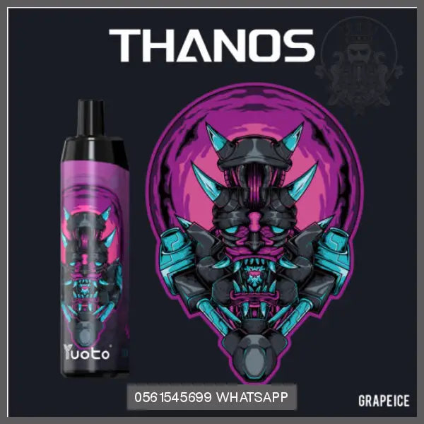 Grape Ice Yuoto Thanos 5000puffs Rechargeable  5% OV Store Arab Emirates  yuoto