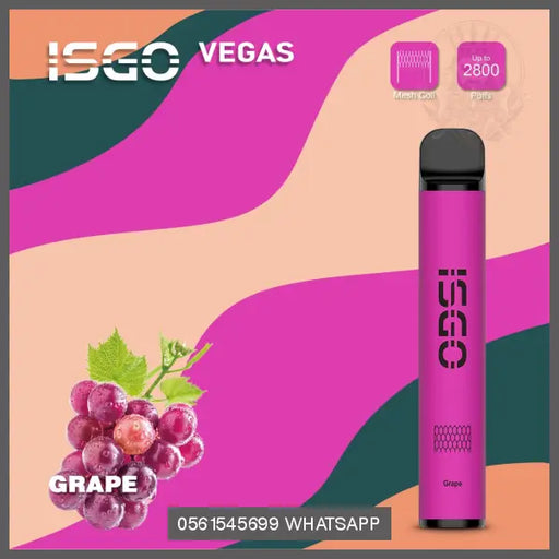Grape ISGO Vegas 2800 Puffs 20MG OV Store Arab Emirates  I S G O