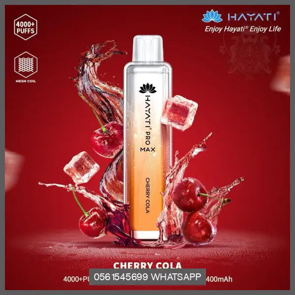 Hayati Pro Max 4000 Disposable Vape 20Mg Cherry Cola / 1 Device Disposable