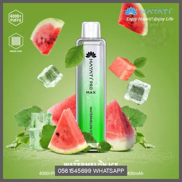 Hayati Pro Max 4000 Disposable Vape 20Mg Watermelon Ice / 1 Device Disposable