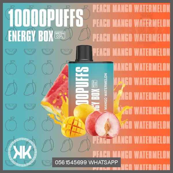 KK Energy Box 10000 Puffs Disposable 5% OV Store Arab Emirates  KK