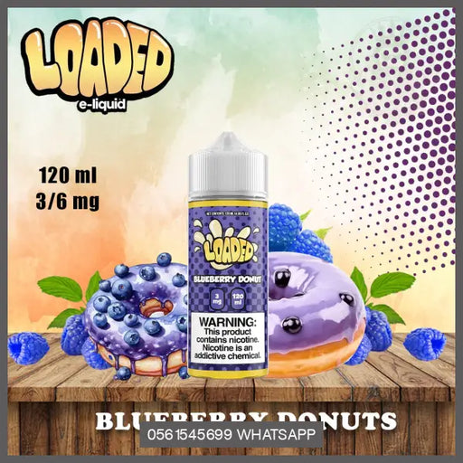 LOADED BLUEBERRY DONUTS 120ML OV Store Arab Emirates  Loaded