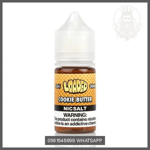 LOADED SALTS - COOKIE BUTTER BY RUTHLESS VAPORS - 30ML OV Store Arab Emirates  Loaded