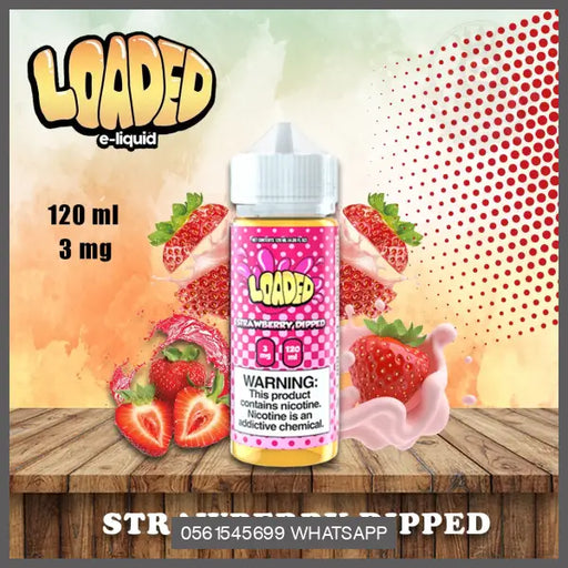 LOADED STRAWBERRY DIPPED 120ML OV Store Arab Emirates  Loaded