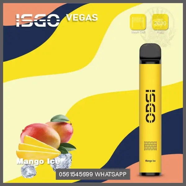 Mango Ice ISGO Vegas 2800 Puffs 20MG OV Store Arab Emirates  I S G O