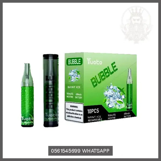 Mint Ice Yuoto Bubble Disposable Vape Kit 4000 Puffs Rechargeable OV Store Arab Emirates  yuoto
