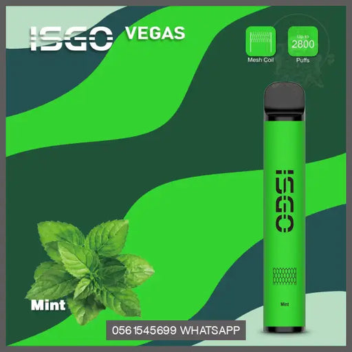 Mint ISGO Vegas 2800 Puffs 20MG OV Store Arab Emirates  I S G O