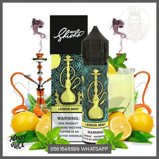 Nasty Shisha – Lemon Mint 60ML OV Store Arab Emirates  Nasty