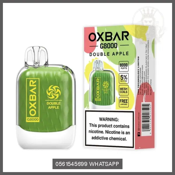 Oxbar G8000 Disposable Vape 50Mg Double Apple Disposable