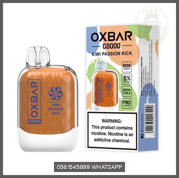 Oxbar G8000 Disposable Vape 50Mg Kiwi Passion Kick Disposable