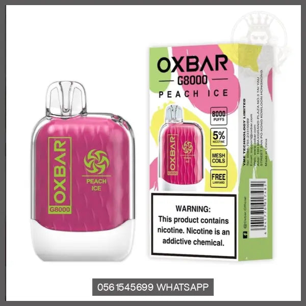 Oxbar G8000 Disposable Vape 50Mg Peach Ice Disposable