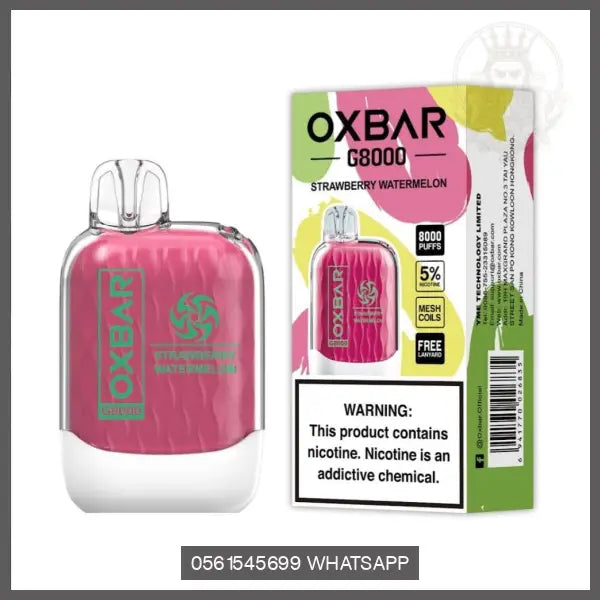 Oxbar G8000 Disposable Vape 50Mg Strawberry Watermelon Disposable