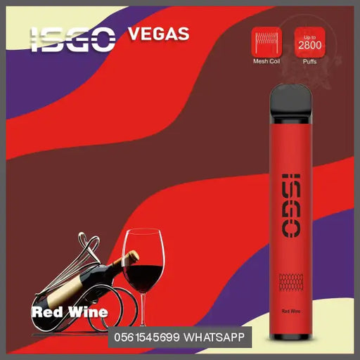 Red Wine ISGO Vegas 2800 Puffs 20MG OV Store Arab Emirates  I S G O