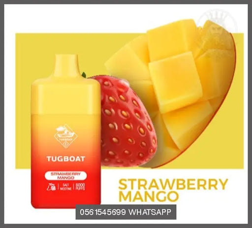 Strawberry Mango Tugboat Box 6000Puffs Disposable Rechargeable OV Store Arab Emirates  Tugboat