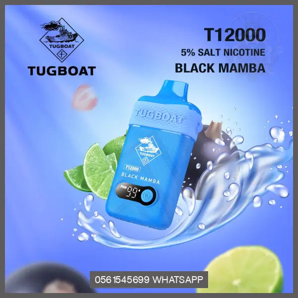 Tugboat T12000 Disposable Vape Black Mamba Disposable