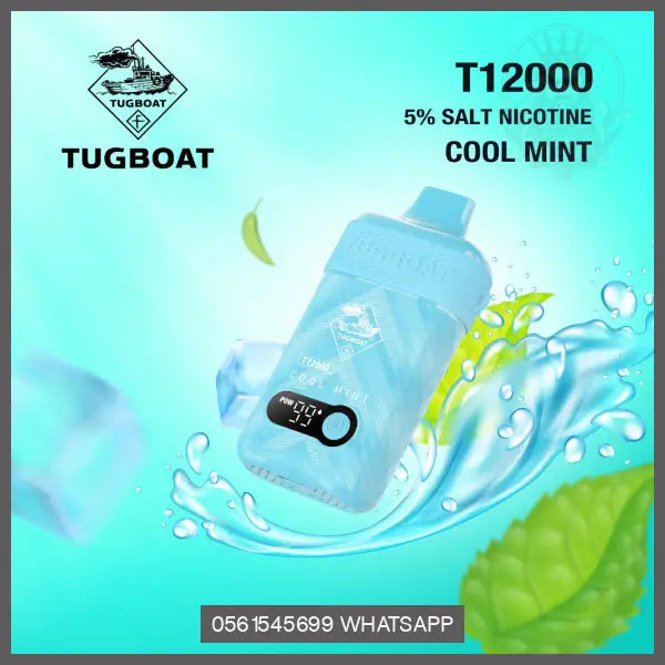 Tugboat T12000 Disposable Vape Cool Mint Disposable