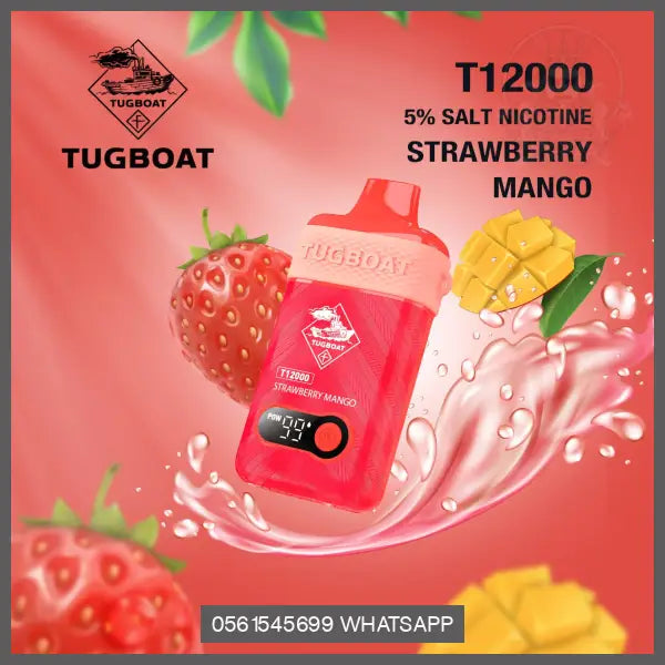 Tugboat T12000 Disposable Vape Strawberry Mango Disposable