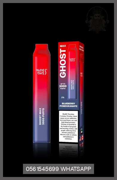 Vapes Bars Ghost Max 3000 Puffs 2% Disposable
