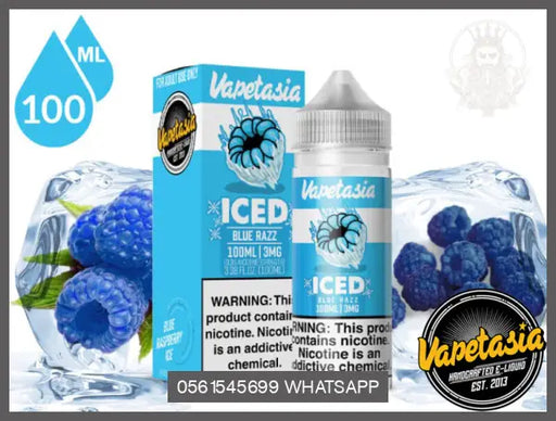 Vapetasia Iced Blue Razz 100Ml E - Liquid