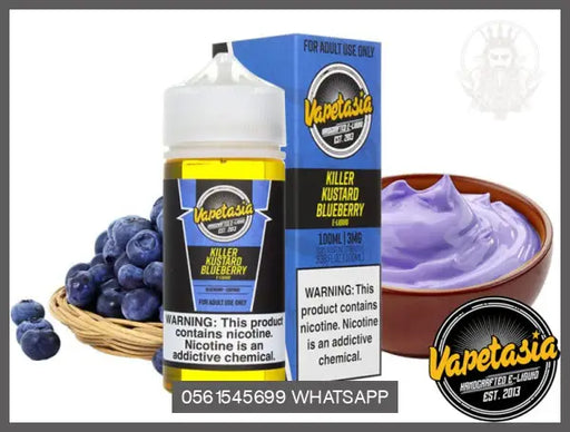 Vapetasia Killer Kustard Blueberry 100Ml E - Liquid