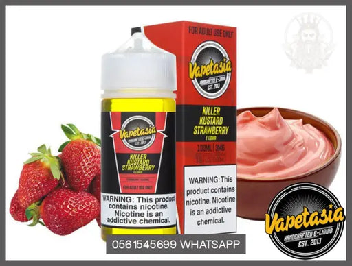 Vapetasia Killer Kustard Strawberry 100Ml E - Liquid