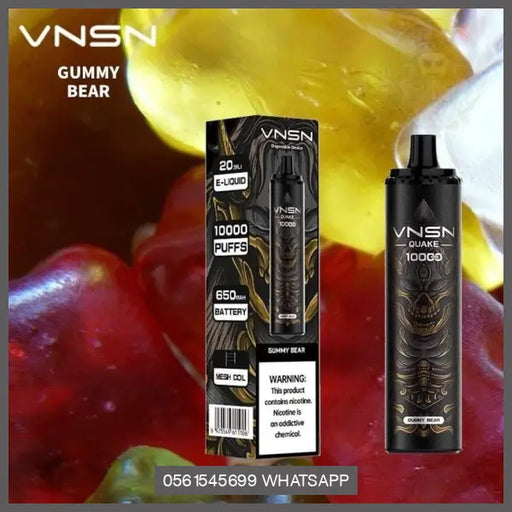 Vnsn Quake Disposable 10000 Puffs Gummy Bear / 1 Device Disposable