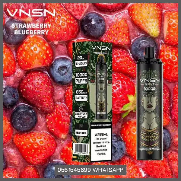 Vnsn Quake Disposable 10000 Puffs Strawberry Blueberry / 1 Device Disposable