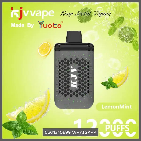 Yuoto Kjvvape 12000 Puffs Lemon Mint Disposable