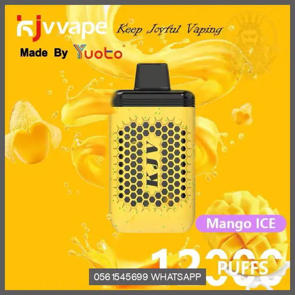 Yuoto Kjvvape 12000 Puffs Mango Ice Disposable