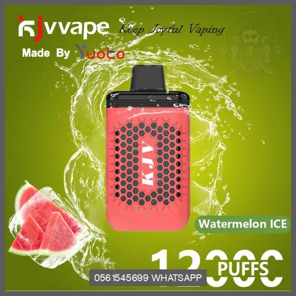 Yuoto Kjvvape 12000 Puffs Watermelon Ice Disposable